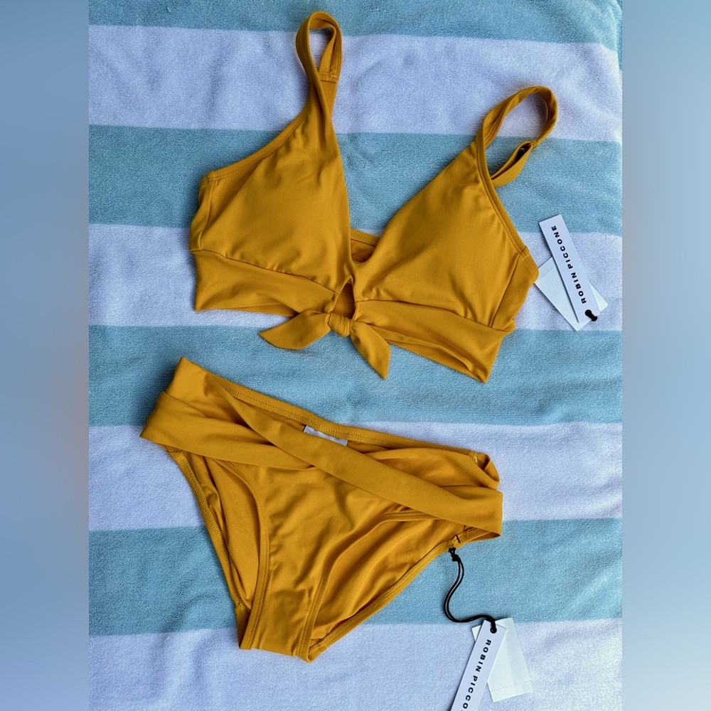 Robin Piccone two- piece Ava Bikini 👙In Marigold